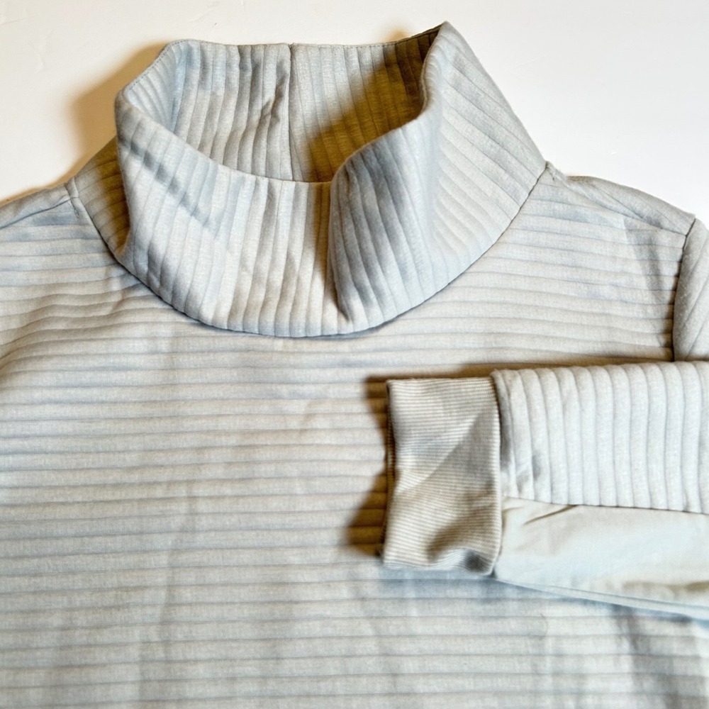 The‎ Sweatshirt Project Ribbed Pullover Sweatshirt Cowl Neck Zip Sides XL NWT